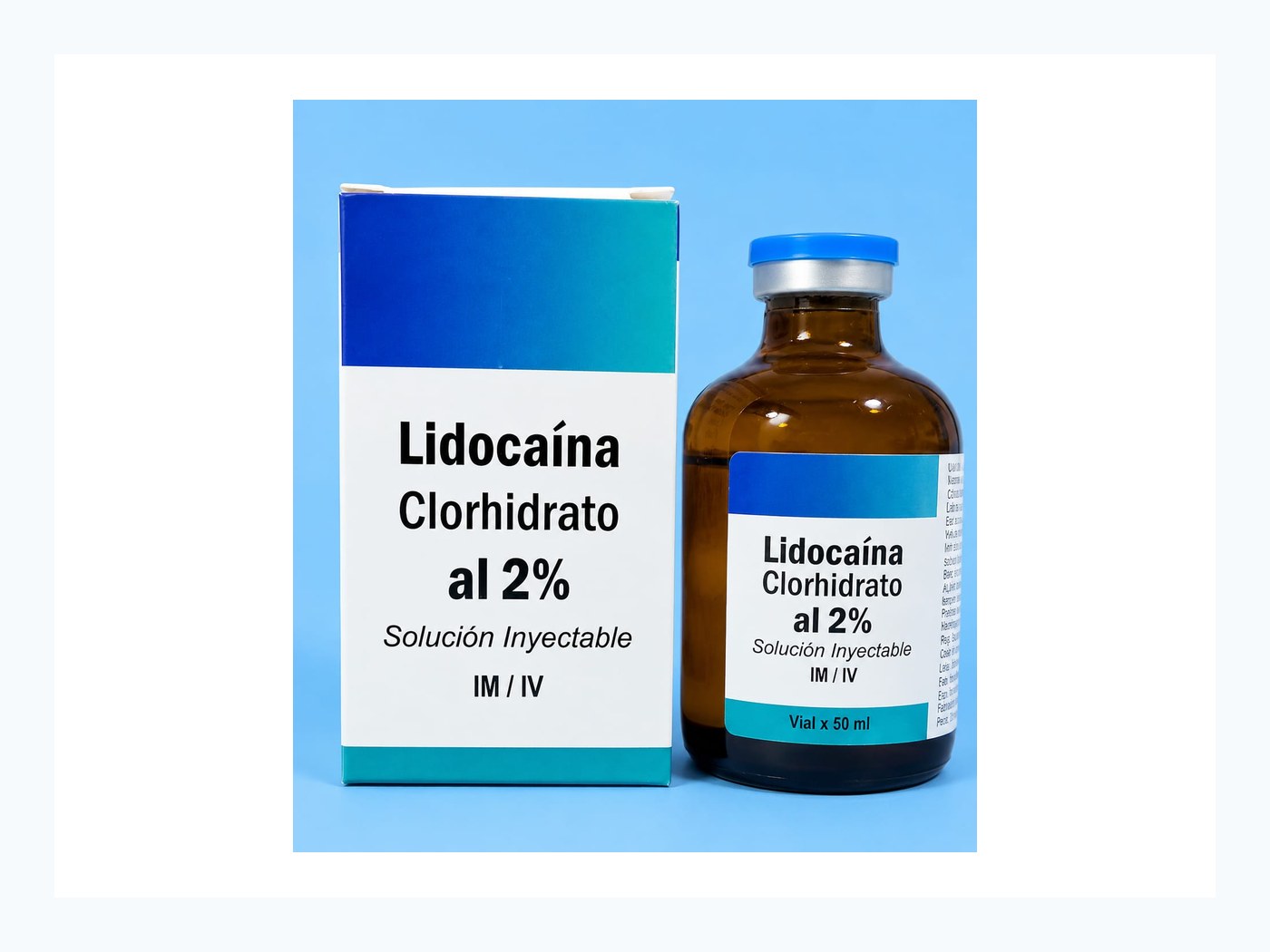 Lidocaína clorhidrato — Solución inyectable al 2% · IM / IV