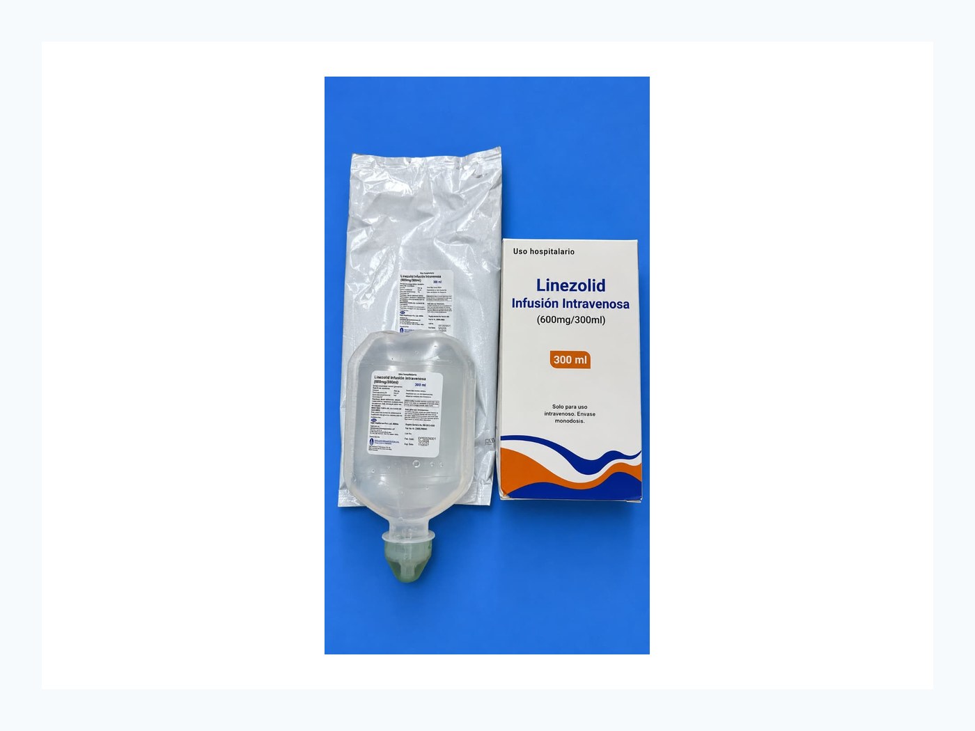 Linezolid — Infusión intravenosa 600 mg / 300 mL
